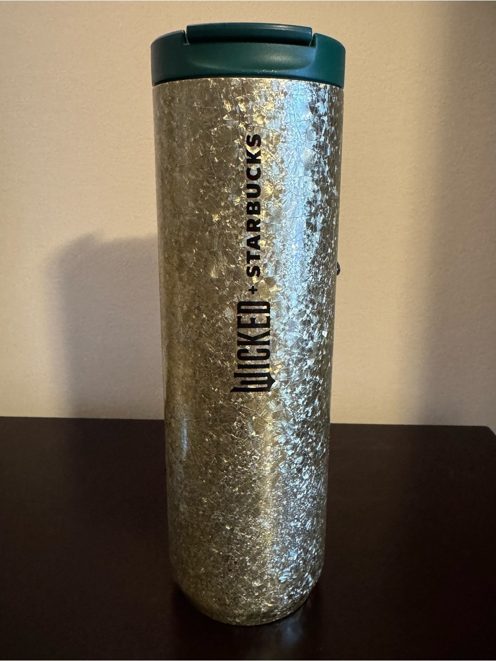 Wicked x Starbucks Gold Crushed-Glass Tumbler